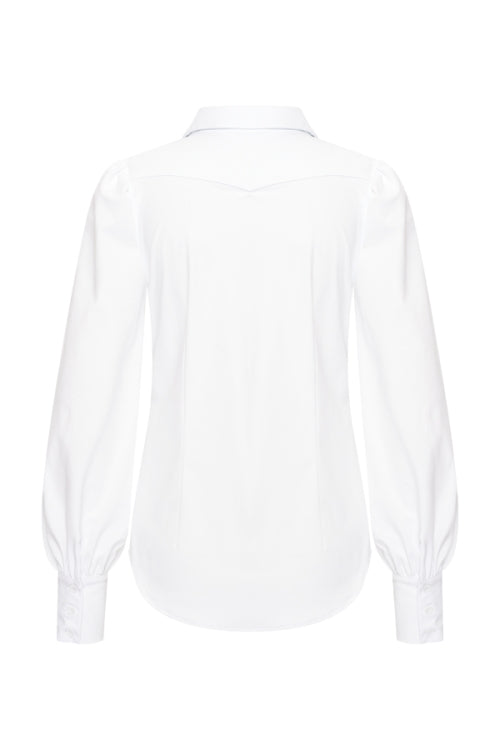Mi Piace Travelstof Blouse 202037 White