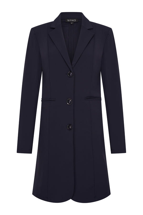 mi piace travelstof blazer 202132 donkerblauw