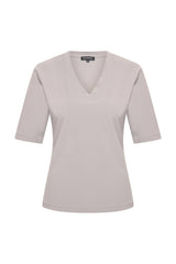 mi piace top V-hals 202271 elephant grey