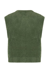 legergroene mouwloze vest 20268 mi piace