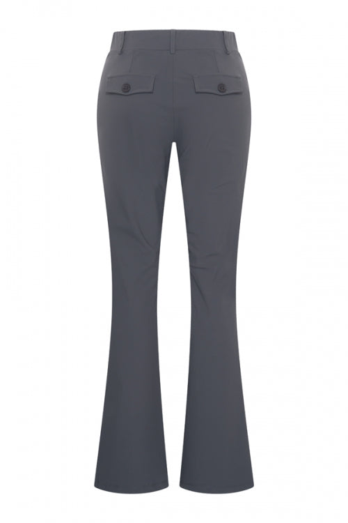 mi piace flared broek bonded 202633 donkergrijs