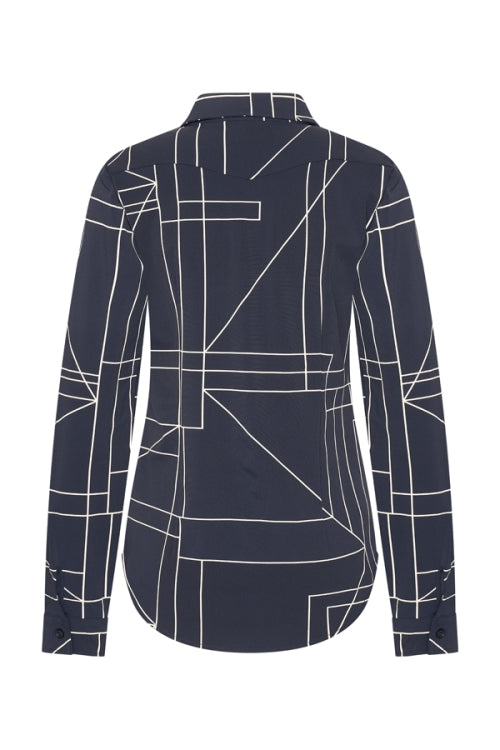 mi piace blouse geometric print black/kit