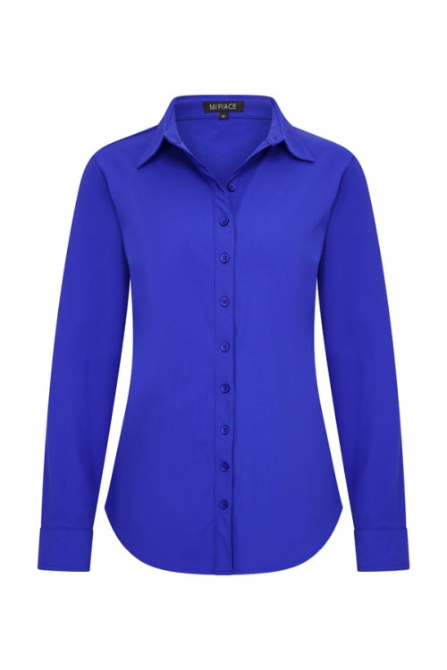 Mi Piace Travelstof Blouse 60840 Kobalt