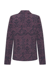Mi Piace-Colbert 202015A-Brique Baroque Print-Plum Perfect
