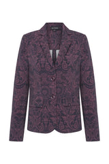 Mi Piace-Colbert 202015A-Brique Baroque Print-Plum Perfect
