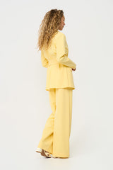 mi piace blazer met ceintuur 202823 lemon yellow