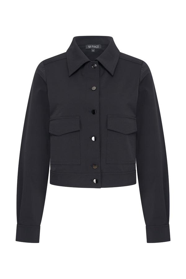 Mi Piace Travelstof Kort Jackje 202348 Black