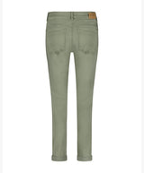 red button jog jeans teagreen