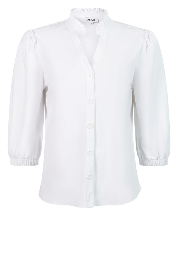 zoso travel blouse dylan fancy white