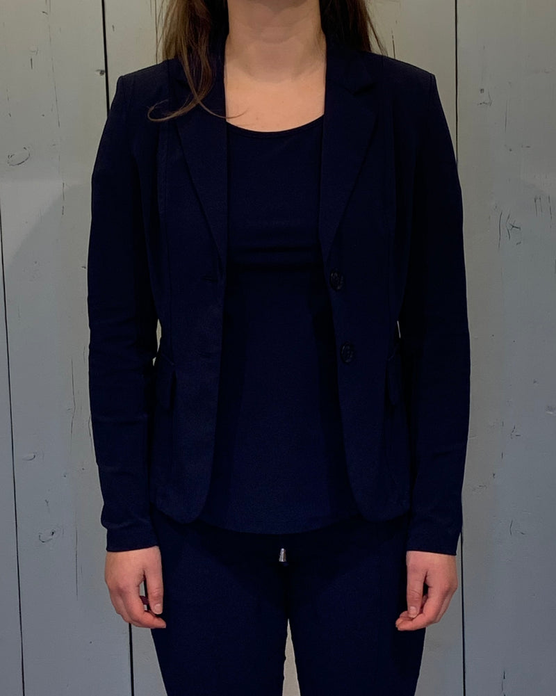 donkerblauwe colbert van mi piace