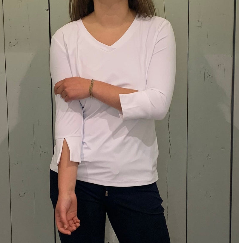 witte travelstof top mi piace